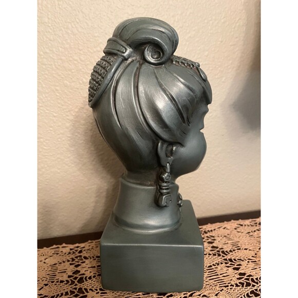 1960 Universal Statutory Corp Chinoiserie Style Woman Bust - Picture 4 of 10